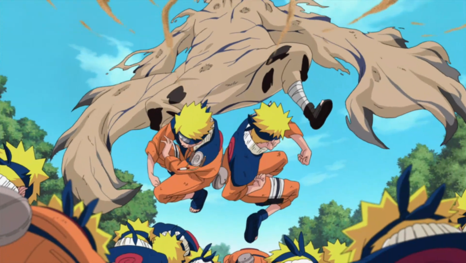 Assista a luta completa de Naruto vs Gaara do deserto - Dublado