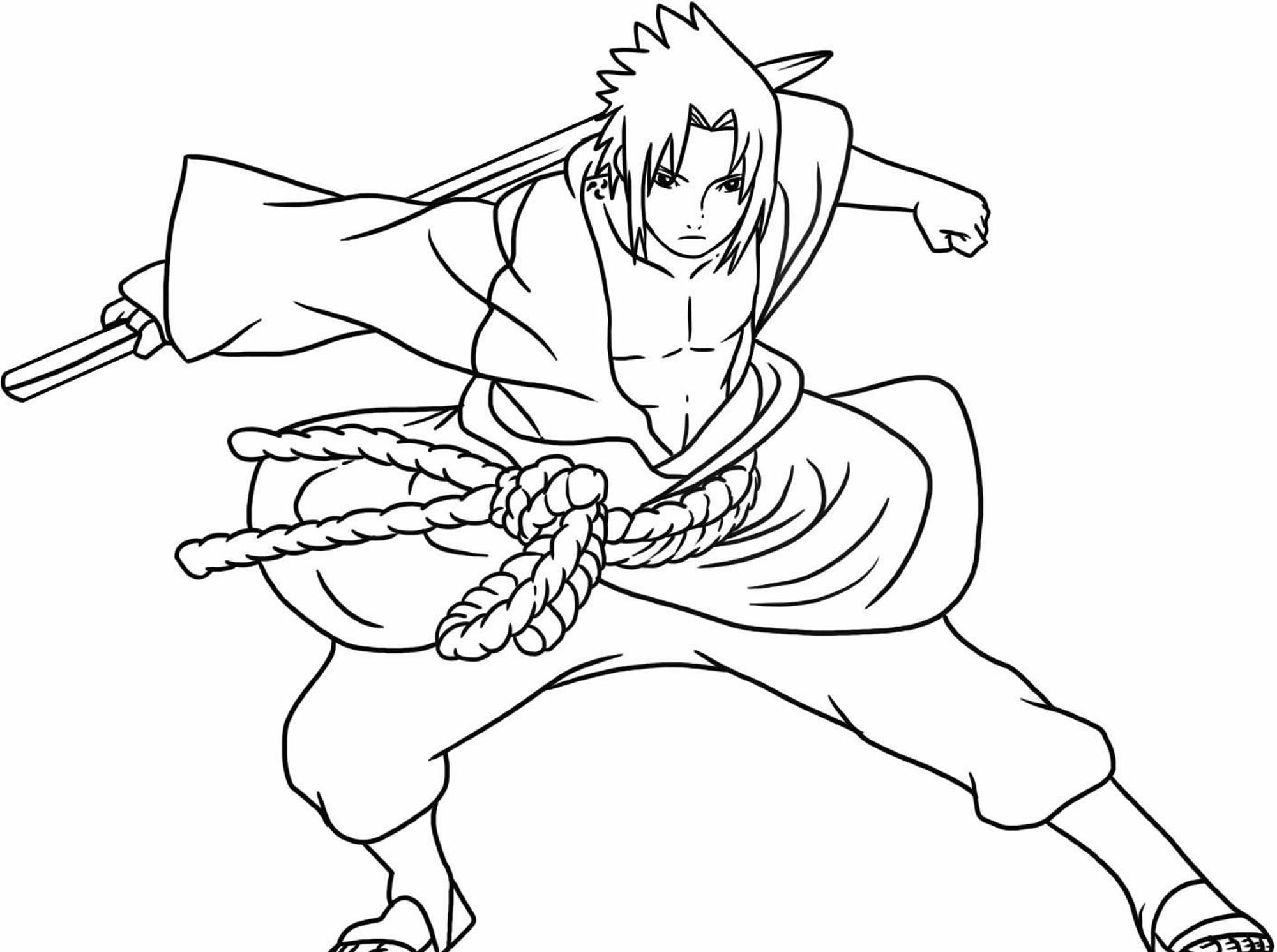 Goku para colorir em 2023  Goku desenho, Naruto e sasuke desenho